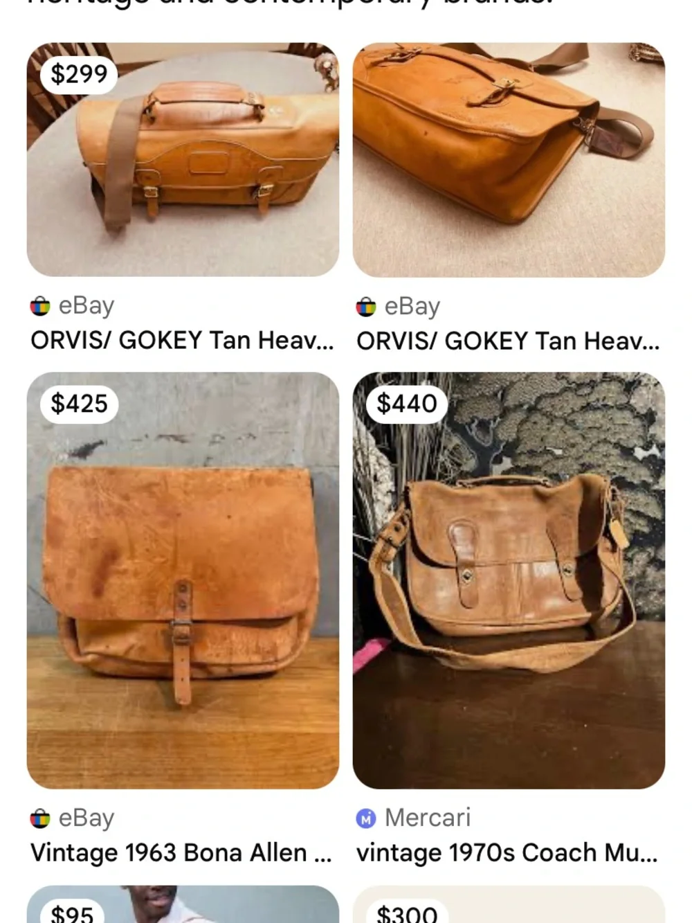 Boden Tan Leather Briefcase w/Buckle Straps. Great leather. Polish be great